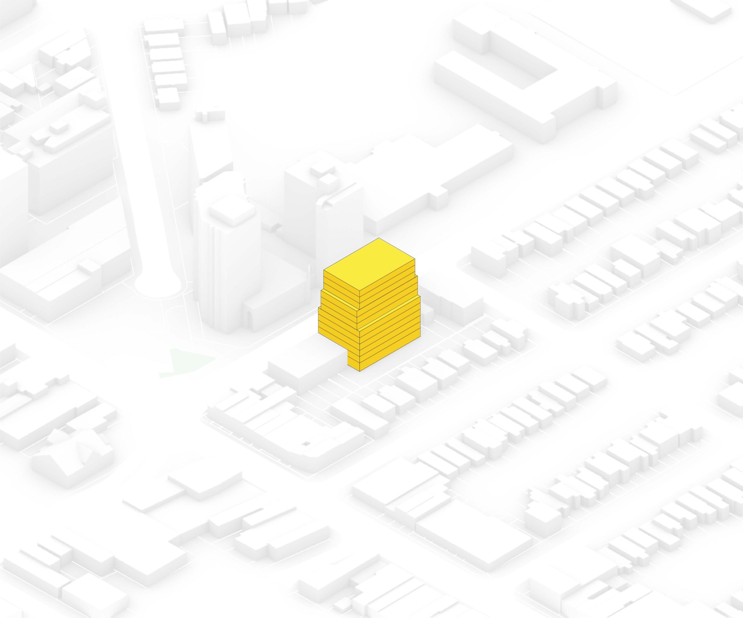 Dufferin-mid-rise - street massing study plan