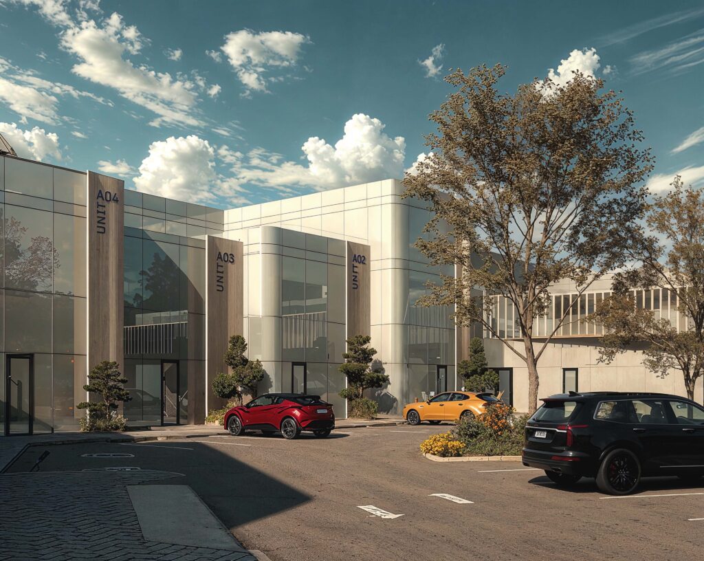 Holland Landing Commercial Centre, a gateway retail-office plaza with sustainable design, convenient medical spaces, and vibrant community connections.