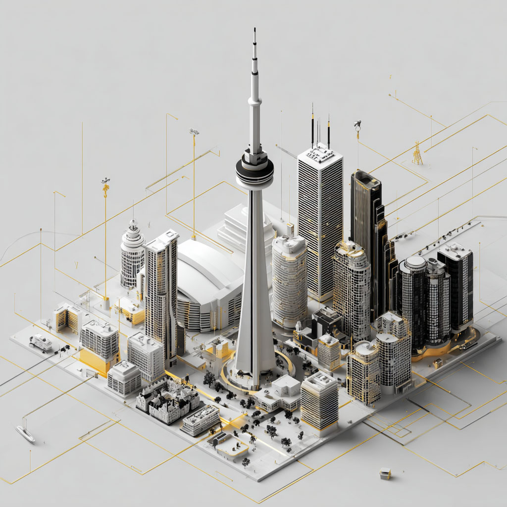 Illustration of Toronto's Skyline